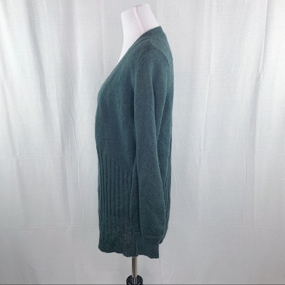 Mudd green open front embroidered floral cardigan - Picture 6 of 13